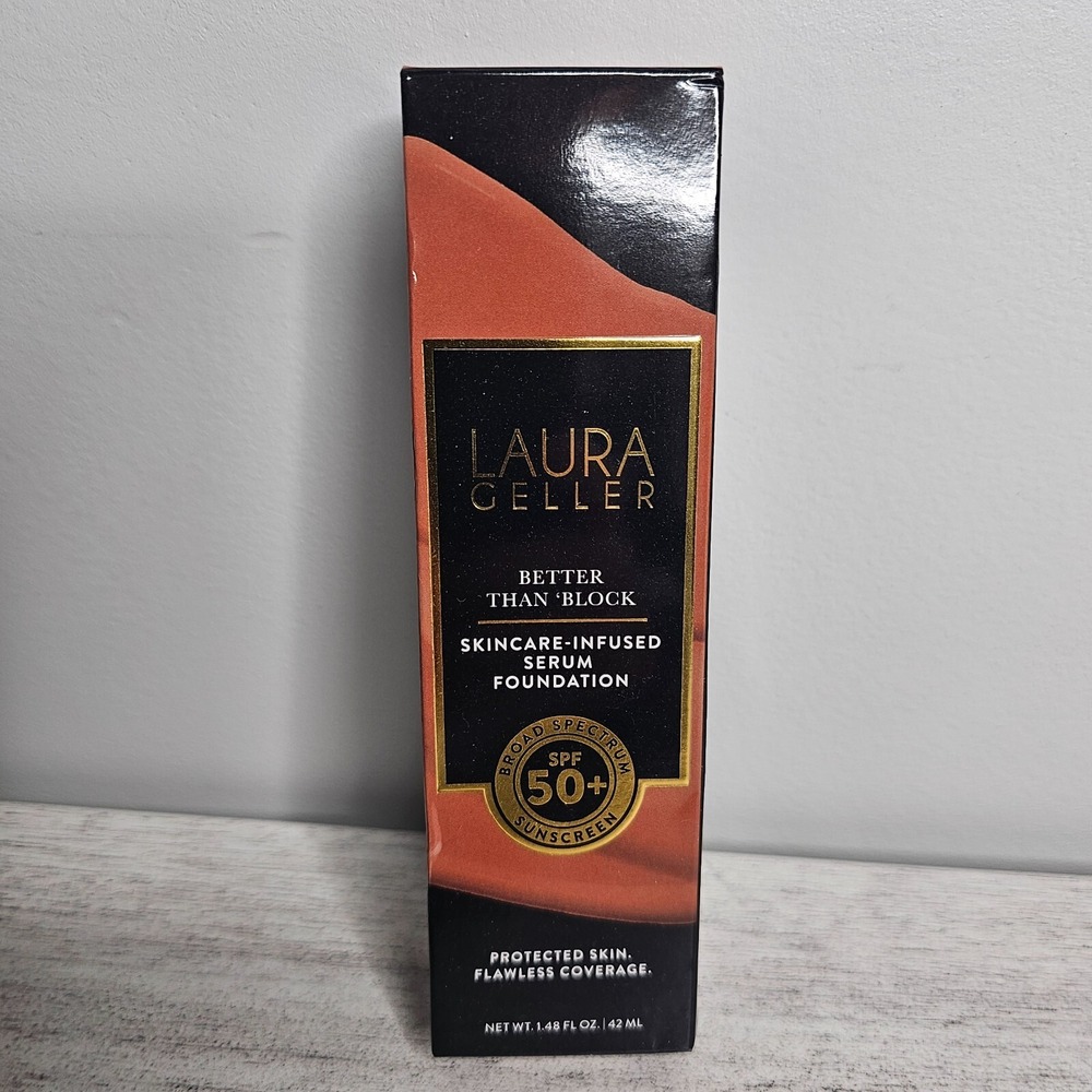 LAURA GELLER Serum Foundation w/SPF 50+ in Color SAND 1.48 OZ NEW IN BOX